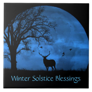 Carreau Solstice d'hiver des wapitis et des lunes 