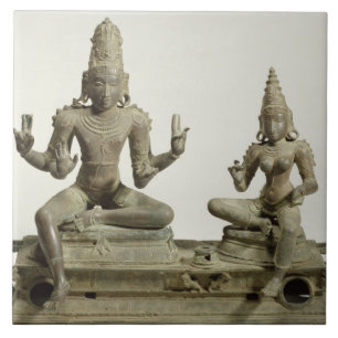 Carreau Somaskanda, Chola, Tamil Nadu (bronze)