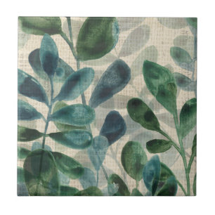 Carreau Sophistication verdoyante - Feuilles tropicaux