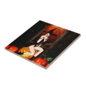 Carreau Sorcière du trône citrouille (Côté)