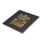 Carreau Sorcière Halloween Double Double Toil and Trouble (Côté)
