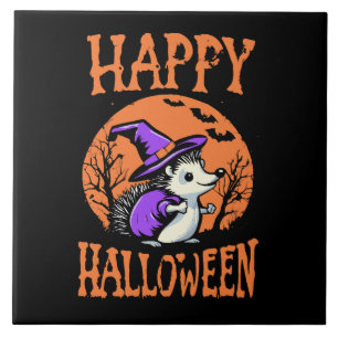 Carreau Soricidé de l'Halloween Heureux Sorcière