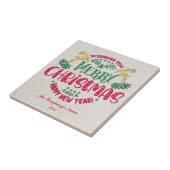 Carreau Souhaitez-vous un joyeux Noël et une bonne année (Côté)