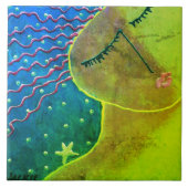 Carreau Souhaitez-vous une étoile d'art Abstrait (Devant)