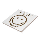 Carreau Souriez avec des haricots au café (Côté)