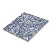 Carreau Souris Bleu Blanc Bois Forêt Animal Ornat (Côté)