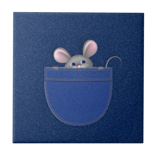 Carreau Souris en poche (Devant)