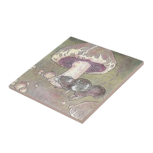 Carreau Souris et champignons (Côté)