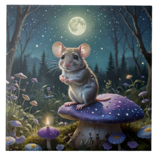 Carreau Souris mûre au champignon au clair de lune