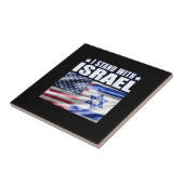 Carreau Soutenir Israël Je suis avec Israël (Côté)