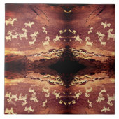 Carreau Southwest Petroglyph Ceramic Tile (Devant)