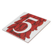 Carreau Southwest Red Chili Pepper House Numéro 5 Cinq (Côté)