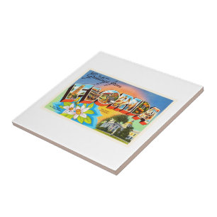 Carreau Souvenir de Vintage voyage de l'état #1 FL de la