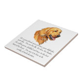 Carreau Souvenir Golden Retriever (Côté)
