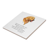 Carreau Souvenir Golden Retriever (Côté)