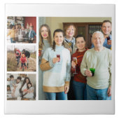 Carreau Souvenirs chères : personnalisable 4 Photo Collage (Devant)