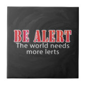 Carreau Soyez alerte (Devant)