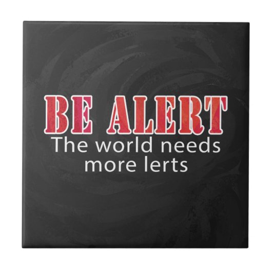 Carreau Soyez alerte (Devant)