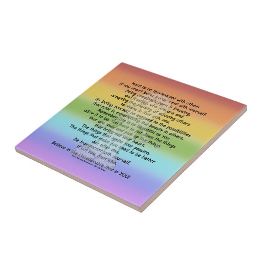 Carreau Soyez transparent (Côté)