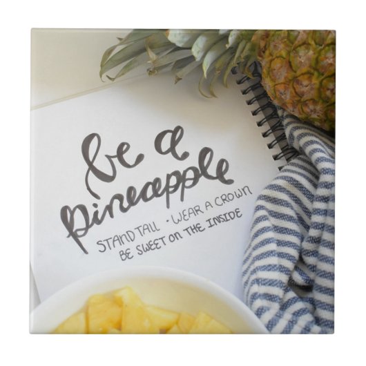 Carreau Soyez un ananas (Devant)