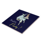 Carreau SPAGHETTI PARTY, CUISINE ITALIENNE, violet (Côté)