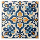 Carreau Spanish Tile Mediterranean Ceramic Tile (Devant)