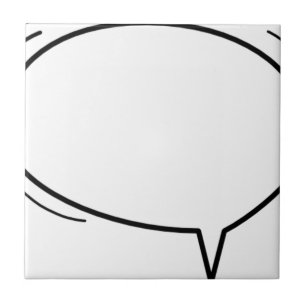 Carreau Speech Bubble - ajoutez votre propre texte !