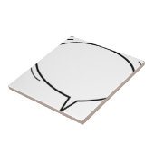 Carreau Speech Bubble - ajoutez votre propre texte ! (Côté)