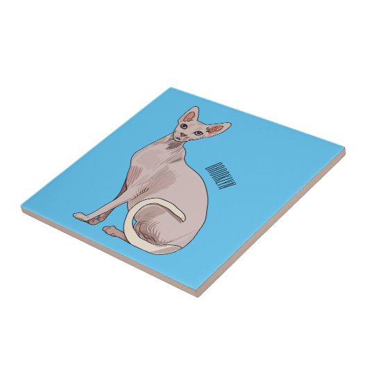 Carreau Sphynx cat (Côté)