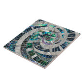Carreau Spirale d'onde mosaïque - Abalone et Pearl (Côté)