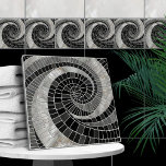 Carreau Spirale d'onde mosaïque - Marbre et perle<br><div class="desc">Spirale d'onde mosaïque - Marbre et perle</div>