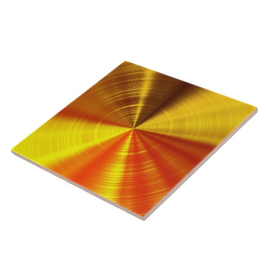 Carreau Spirale métallique d'or (Côté)