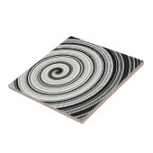 Carreau spirale noire et blanche (Côté)