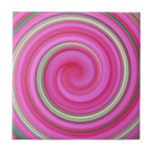Carreau spirale rose et verte (Devant)
