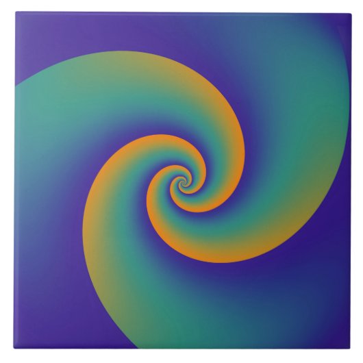 Carreau Spirales Arrière - plans Abstraites V (Devant)