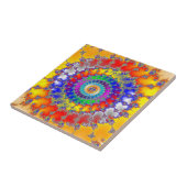 Carreau Spirales fractales psychédéliques (Côté)