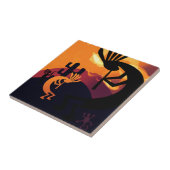 Carreau Spirit of Kokopelli Desert Paysage Sunset 2 (Côté)