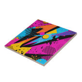 Carreau Splash couleur Abstrait dans le style comique rétr (Côté)