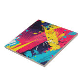 Carreau Splash couleur Abstrait dans le style comique rétr (Côté)