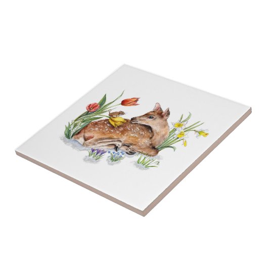 Carreau Spring Deer (Côté)