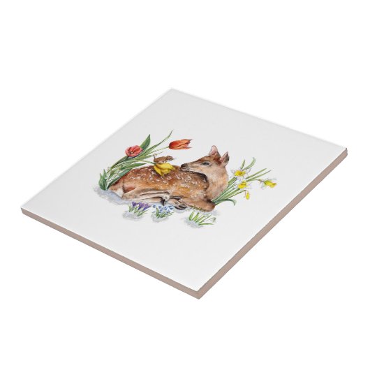 Carreau Spring Deer (Côté)