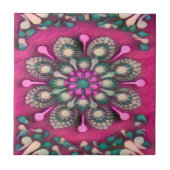 Carreau Spring Fling Magenta Mandala (Devant)