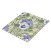 Carreau Spring Garden flowers on sage (Côté)