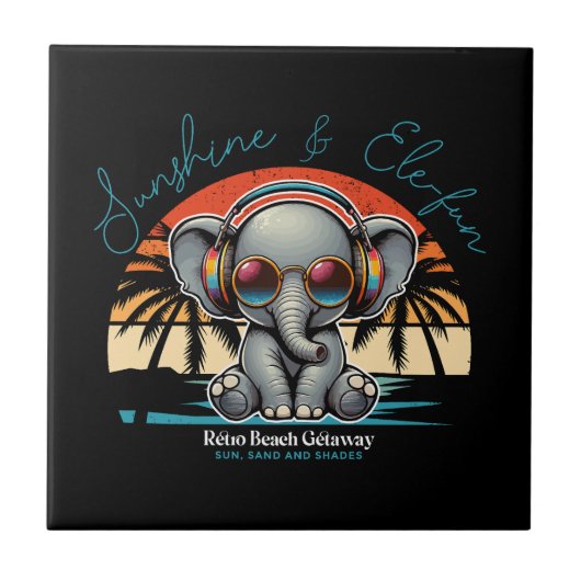 Carreau Spring Sunshine and Ele-fun Retro Beach Getaway (Devant)