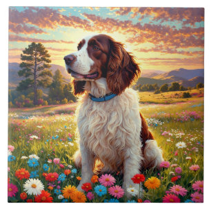 Carreau Springer Spaniel Anglais chien