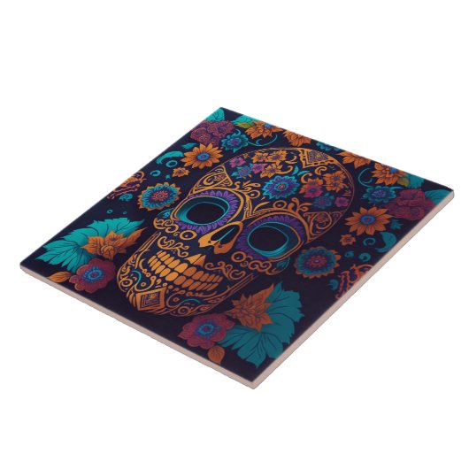 Carreau Squelettes peints (Côté)