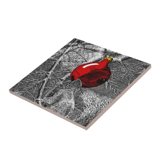 Carreau Squirrel in Christmas Tree (Côté)