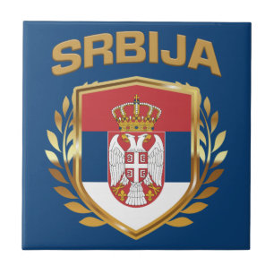 Carreau Srbija Bouclier indicateur Serbie