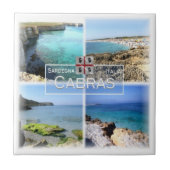 Carreau SRD013 CABRAS, Mosaïque, Sardaigne, Italie, (Devant)