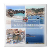 Carreau SRD023 LA MADDALENA, Mosaïque, Sardaigne, (Devant)